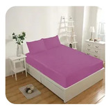 Cubre Colchón Impermeable Para Cama King Unicolor Morao