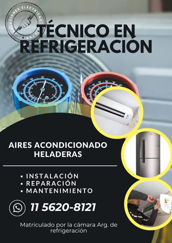 Técnico En Refrigeración Matriculado.