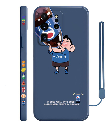 Funda Silicona Para Samsung Diseño Bebidas Sabrosas +correas