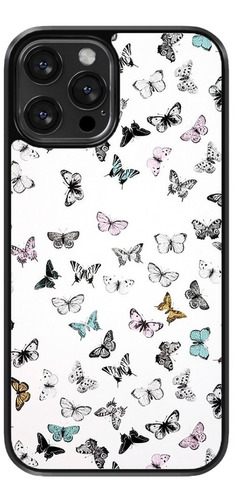 Funda Para Celular Mariposas Colores Tapiz Fondo Blanco