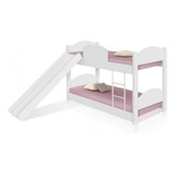 Beliche Mini Cama Branco Com Escorregador E Colchões