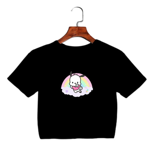 Crop Top Niña -  Pochacco Arcoiris - Sanrio Japon Kawaii