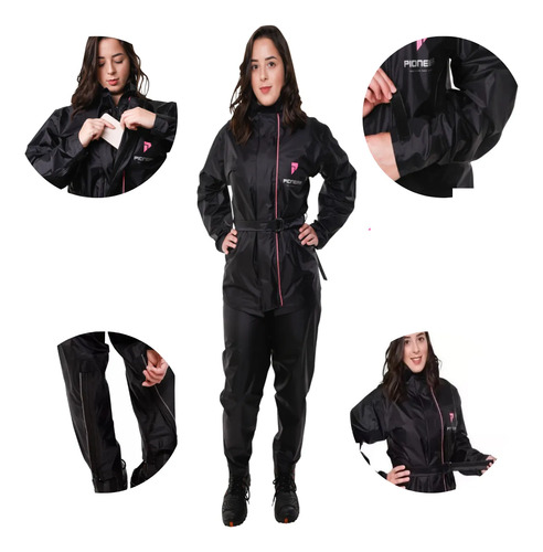 Conjunto Capa De Chuva Feminino Nylon Storm Pioneira | Frete grátis