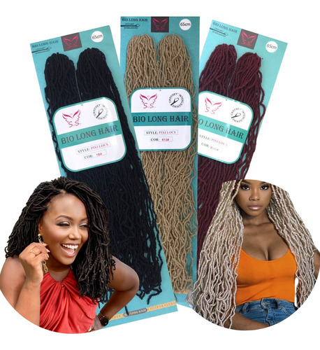 Cabelo Cacheado Dred Pixi Locs Super Star Crochet Braid