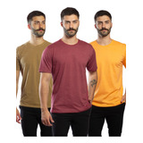 Kit Camiseta Homem Moderno Slim Estonada Premium Eco 03