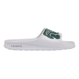 Chancla Lacoste Croco 2.0 Sandalia De Baño Blanco - Original