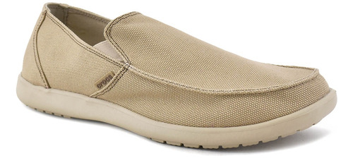 Crocs Original Santa Cruz Clean Cut Loafer Khaki Marrón Clar