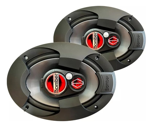 Bomber Parlantes Bbr 6x9 75 W 4 Ohmios 150 W Rms Par Cuatriaxial