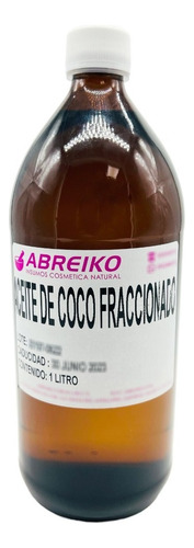 Aceite De Coco Fraccionado Uso Cosmetico 1 Litro 