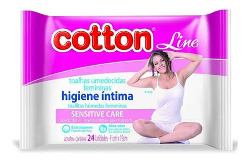 Toalhas Umedecidas Femininas Higiene Intima 24un. C/ 10 Pc