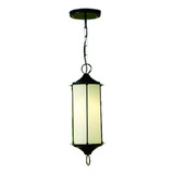 Pendente Luminaria Colonial Externa Interno Vintage 740 Cor Preto/leitoso Voltagem 110v/220v