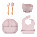 Silicone Baby Bibs Dinner Plate Sucker Bowl