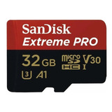 Cartão De Memória Sandisk Sdsqxcg-032g-gn6ma  Extreme Pro Com Adaptador Sd 32gb