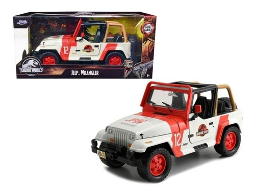 Jeep Wrangler 1992 Jurassic World 1:24 Jada Jurassic Park