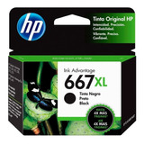 Cartucho Hp 667xl Negro Original 1275 2374 2775 2776 6475