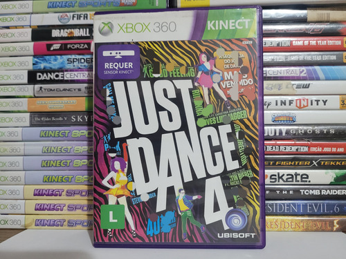 Jogo Para Kinect Just Dance 4 Xbox 360 Original Mídia Física