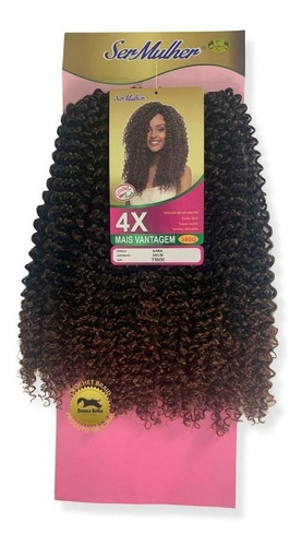 Cabelo Orgânico Ser Mulher Cacheado Sara Crochet Braid 50 Cm