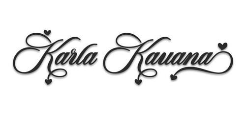 Logo Karla Kauana Letras Mdf 3mm