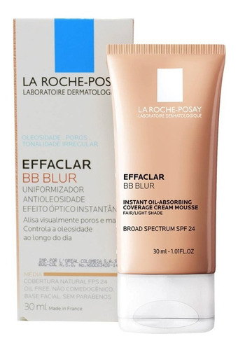 Effaclar Bb Blur Tono Natural 30 Ml Tipo De Piel Mixta