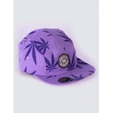 Boné 5 Five Panel Chronic Folha Maconha - Lilás