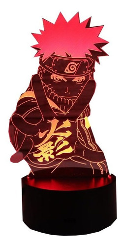 Naruto Anime 3d Night Light 7 Cambio De Color