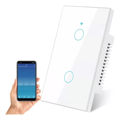 Interruptor Inteligente Touch Wi-fi De 2 vías sin neutro color blanco corriente nominal 10 a Voltaje Nominal 110v | MercadoLibre