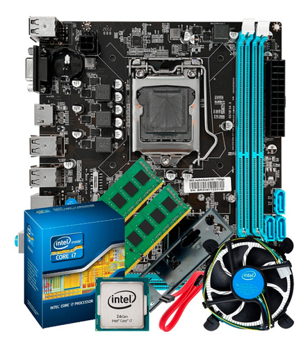 Kit Upgrade Intel I7 3°gera. 3770 16gb Ram Placa Mãe H61 