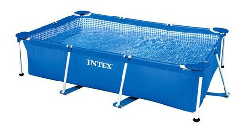 Piscina De Armação Intex 1.662l Estrutural Retangular