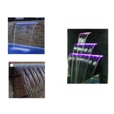 Cortina De Agua 120cm Con Luz Led Cascada Piscina