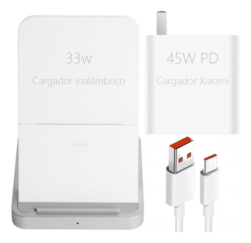 Cargador Inalámbrico Xiaomi 30w Y Xiaomi 45w Cargador Kits