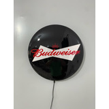 Placa Luminosa Budweiser Luz Led Decorativa