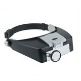 Lupa 3 Lentes Luz Led Tipo Vicera