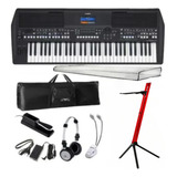 Teclado Yamaha Arranjador Psr Sx600 + Kit Loja Oficial