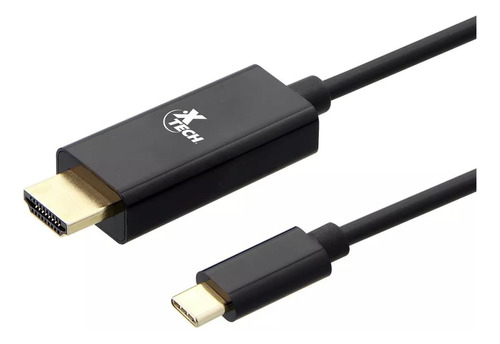 Cable Hdmi Macho A Usb-c Macho En Caja Xtech Xtc-545 Negro