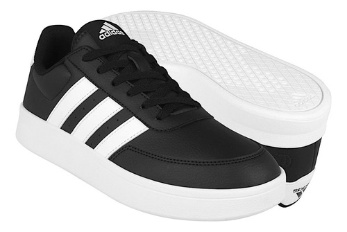 Tenis Caballero adidas Breaknet 2.0 Hp9425 Simipiel Negro