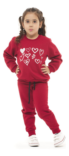 Conjunto De Inverno Moletom Infantil Feminino Meninas Minnie