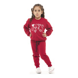 Conjunto De Inverno Moletom Infantil Feminino Meninas Minnie