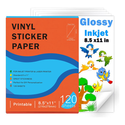 Adhesivo De Vinilo Para Imprimir Papel Ruibytree 120 Hojas A