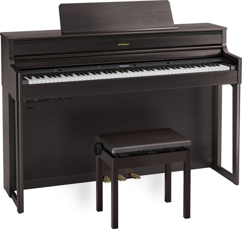 Piano Digital Roland Hp704 Dr Com Banco E Nota Fiscal 110v/220v