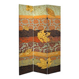 Oriental Muebles Tall De Octubre De Oro Lona Sala Divisor De