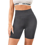 Calza Biker De Supplex Reforzado C/ Faja Ancha Modeladora