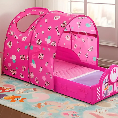 Cama Camita Play Area Con Toldo Disney Minnie Mouse Color Rosa | Envío gratis