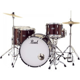 Bateria Pearl Roadshow Series 5 Cuerpos Fierros Y Platillos