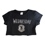 Remera Pupera Merlina Adams Wednesday Cumpleaños Brillo Nena