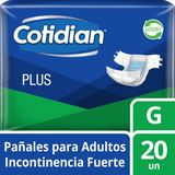 Cotidian Plus Pañales De Adulto Incontinencia Fuerte 20 Un G