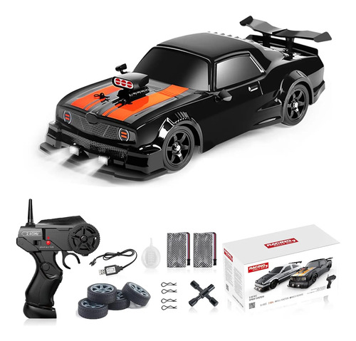 Coche Rc 1:16 4wd Drift 30km\u002Fh Con Luces Led, 2 Baterías | Meses sin interés