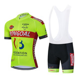 Uniforme Ciclismo Bingoal 21 Jersey Short Bib Bici Ruta Mtb