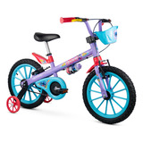 Bicicleta Infantil Aro 16 Com Rodinhas Stitch - Nathor