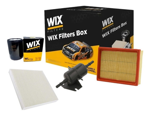 Kit X4 Filtros Wix Para Fiat Punto Iii Elx 1.4 8v Desde 2007 Foto 2