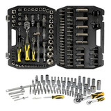 Juego Set Kit Tubos Bocallaves 107 Pzs Crossmaster 1/4  1/2 